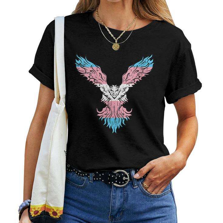 Transgender Bird Phoenix Trans Pride Flag Lgbt Men Women Kid Women T-shirt