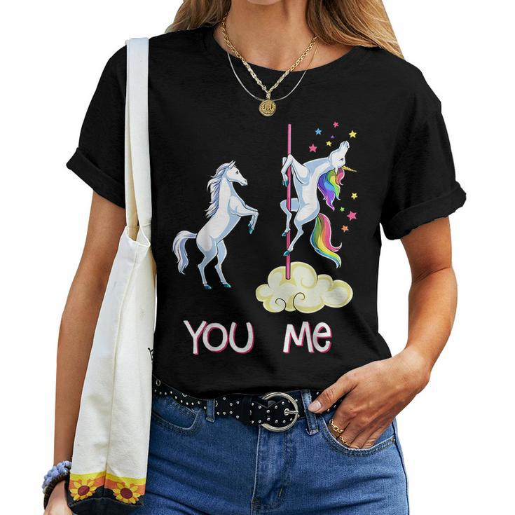 Unicorn You Vs Me Unicorns Rainbow Women T-shirt