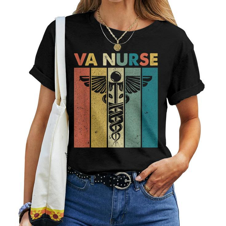 Va Nurse Retro Vintage Valentine For Nurse Va Nurse Retro Women T-shirt