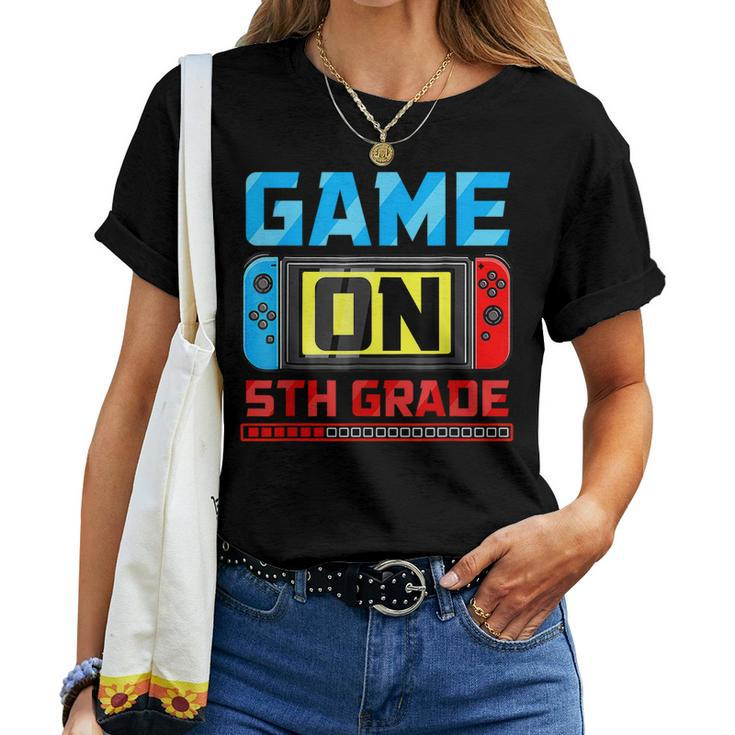 Video Game On 5Th Grade Gamer Back To School First Day Boys Women T-shirt
