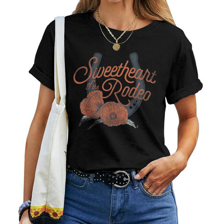 Western Sweetheart Of The Rodeo Cowgirl Cowboy Southern Women T-shirt