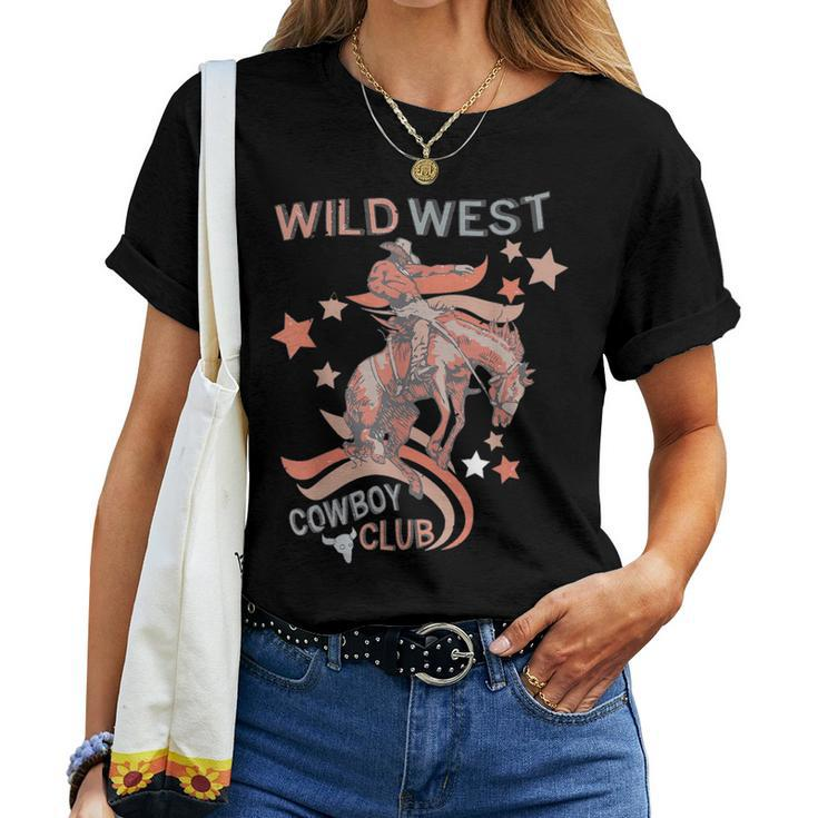 Wild West Cowboy Club Rodeo Cowgirl Country Southern Girl Women T-shirt