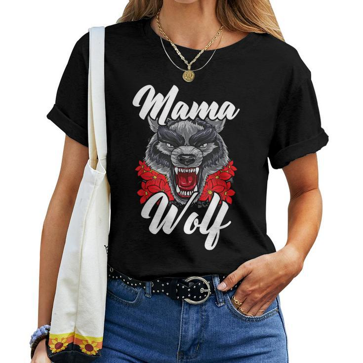Wolf Pack Werewolf Wolfgang Wildlife Animal Mama Wolf Women T-shirt