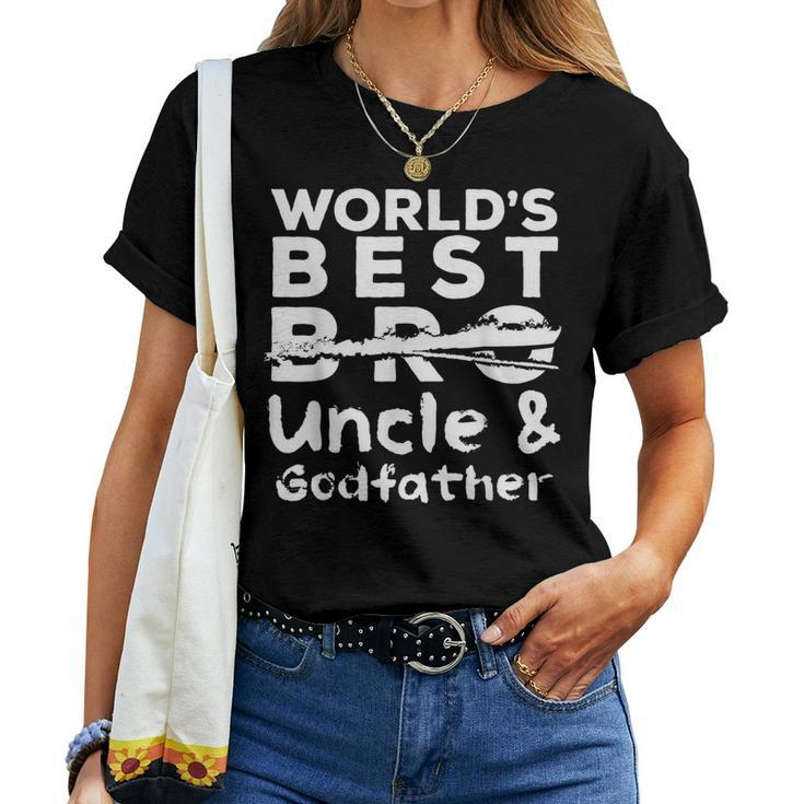 Worlds Best Bro Uncle Godfather Baby Reveal 2020 Women T-shirt