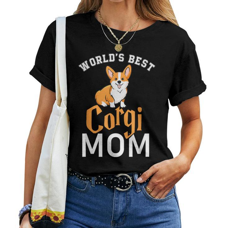 World's Best Corgi Mom Dog Best Dog Mom Ever Women T-shirt