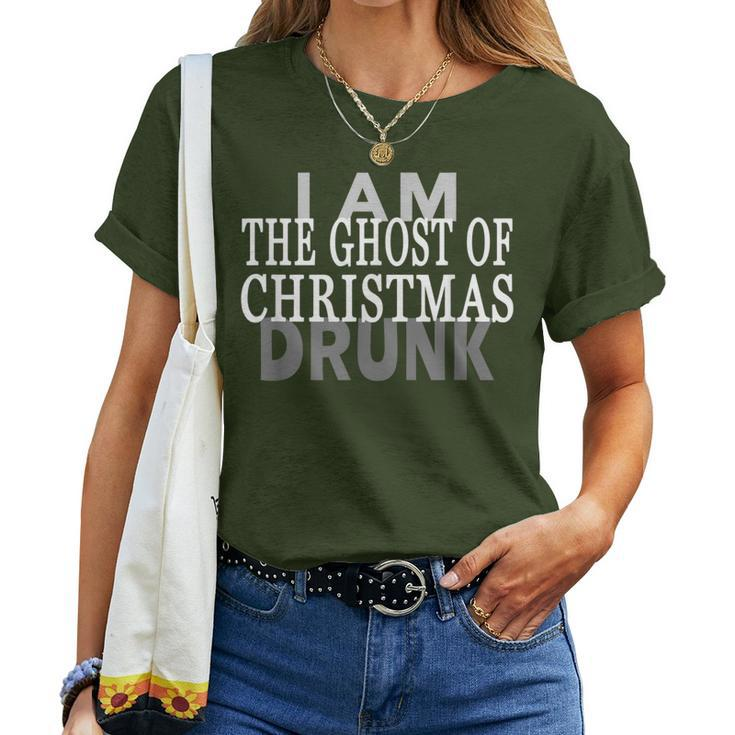 Christmas Carol Ghost Quote Drunk Women T-shirt