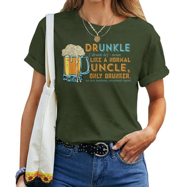 Druncle Like A Uncle But Only Drunker Christmas Idea Women T-shirt