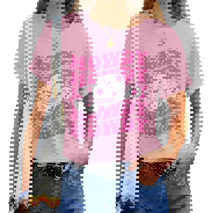 Howdy Southern Western Girl Country Rodeo Pink Cowgirl Retro Women