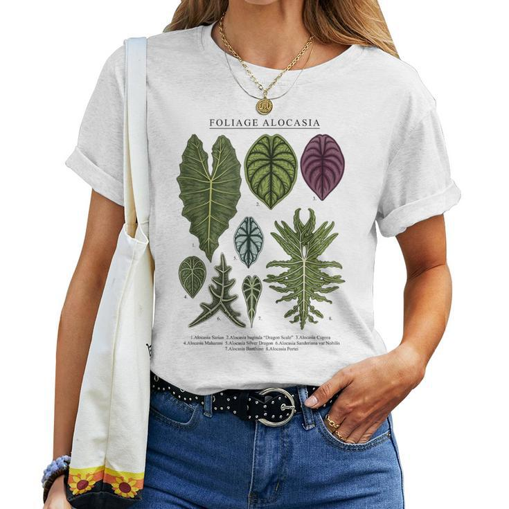 Alocasia Foliage Plants Aroid Lover Anthurium Women T-shirt