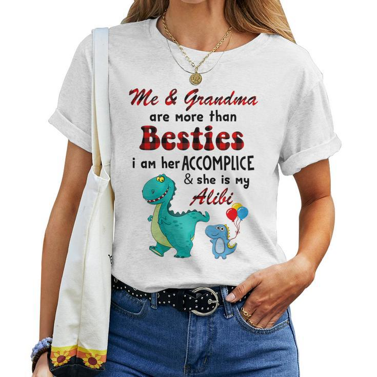 Me & Grandma Are More Than Besties Dinosaur Women T-shirt