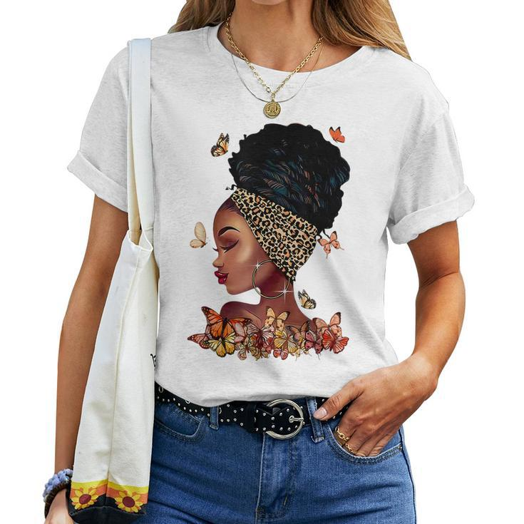 Black Girl Magic Afro Melanin Queen African American Women T-shirt