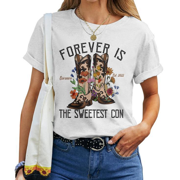 Foreveristhesweetest Con Cowgirl Boots Country Music Women T-shirt