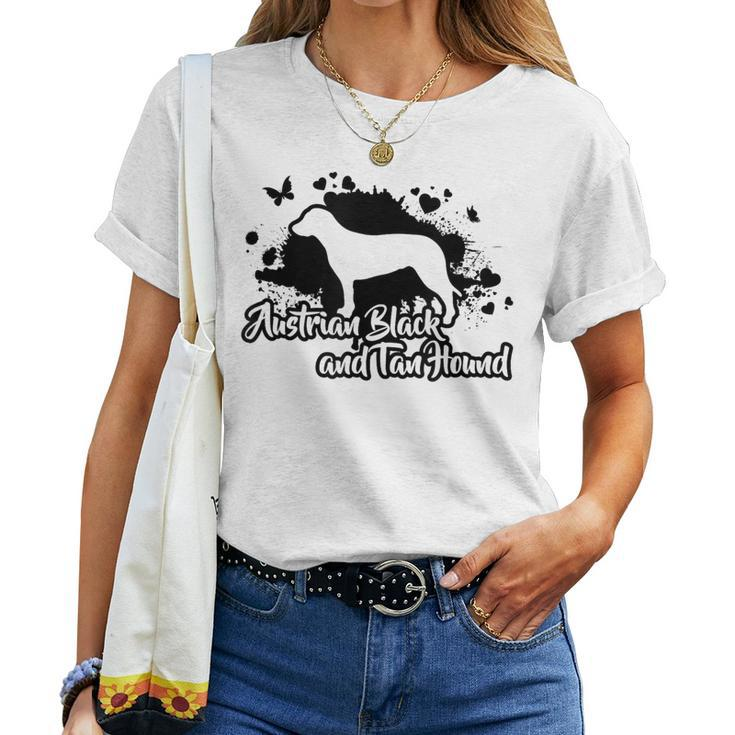 Proud Austrian Black And Tan Hound Dog Mom Dog Women T-shirt