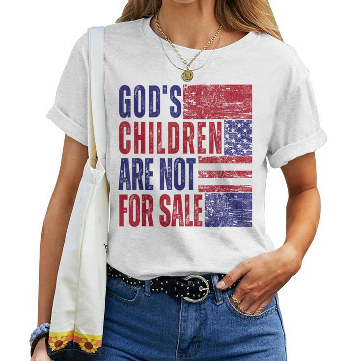 Gods Children Are Not For Sale Political Political Women T-shirt Crewneck