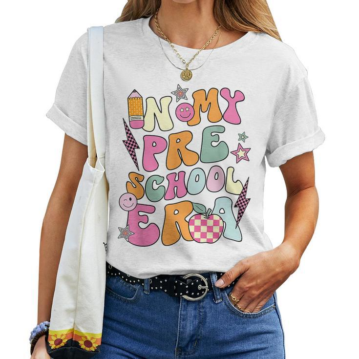 Groovy In My Preschool Era Teacher Back To School Women  Women T-shirt