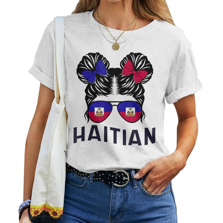 Haitian Heritage Month Haiti Haitian Girl Pride Flag Women T-shirt