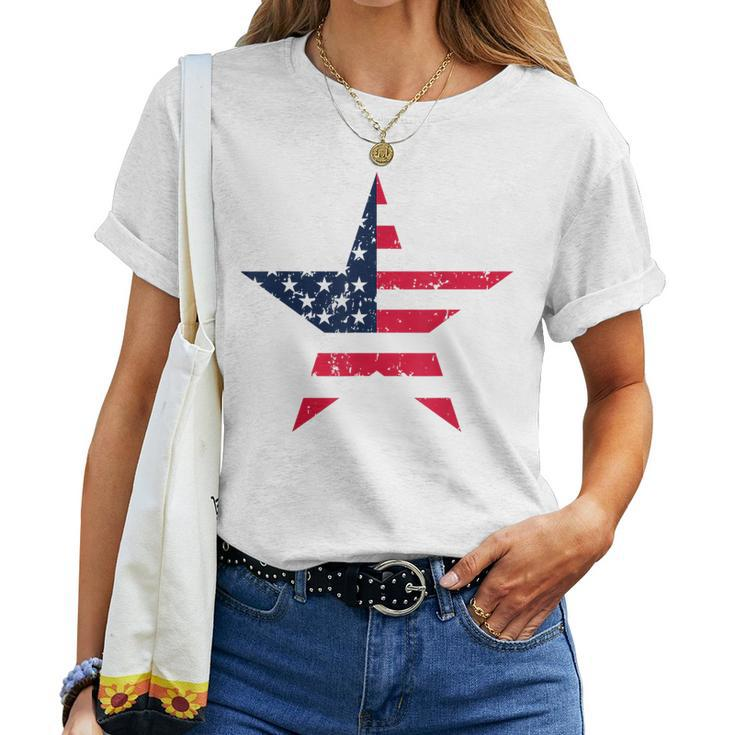 Happy 4Th Of July Usa American Flag Star Men Women Usa Women T-shirt
