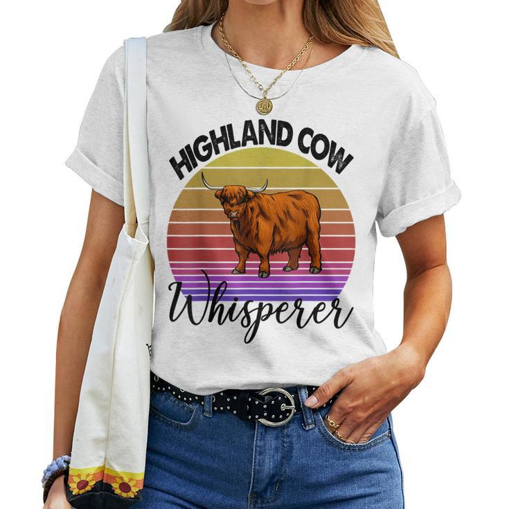 Highland Cow Whisperer Strong Violent Cow Women Women T-shirt