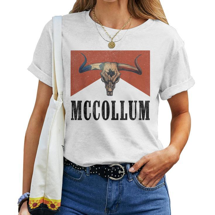 Howdy Mccollum Western Mccollum Punchy Cowboy Cowgirl Style Women T-shirt