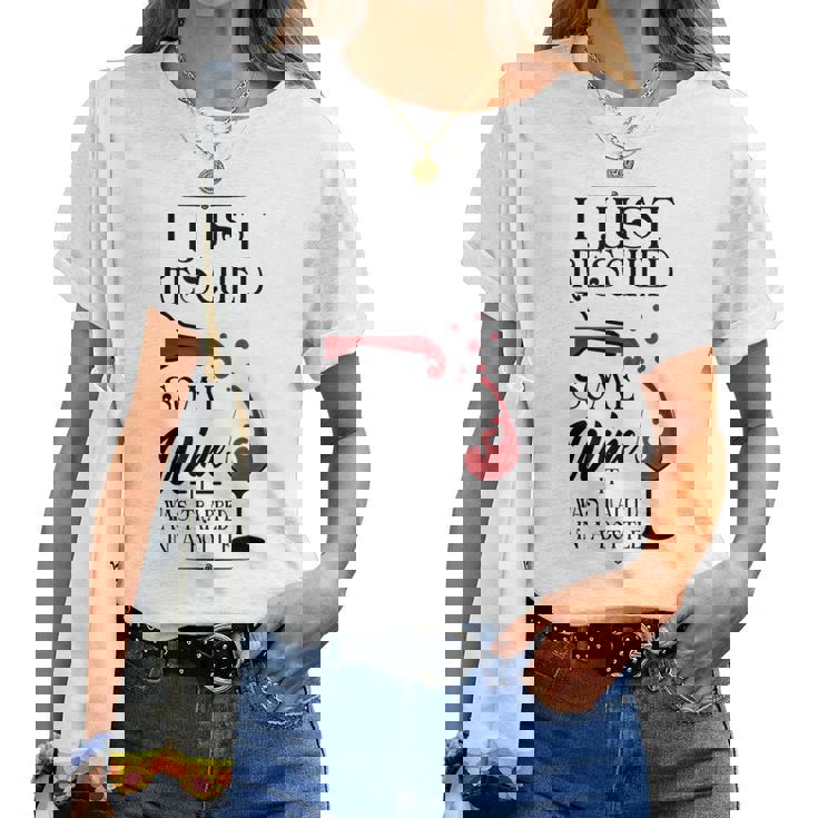 I Just Rescued Some Wine It Was Trapped In A Bottle Women T-shirt |  Seseable CA