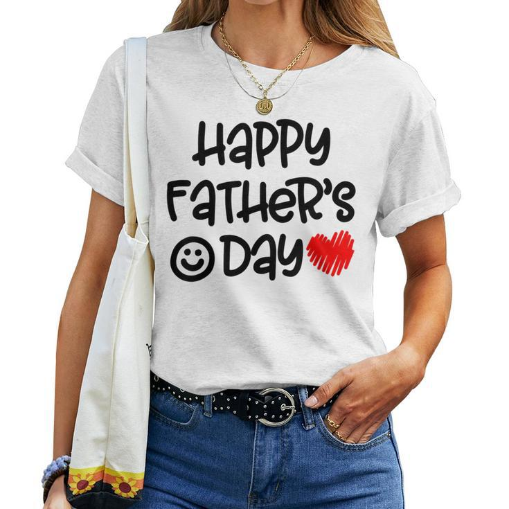 Kids Happy Fathers Day For Toddler Girl Baby Daughter Women T-shirt