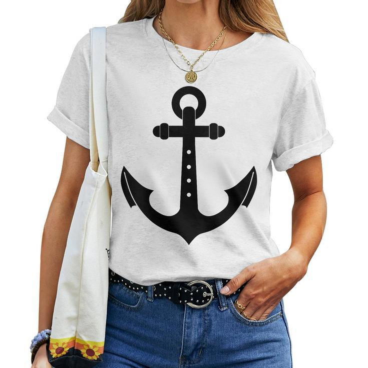 Nautical Anchor Cute For Sailors Boaters & Yachting_4 Women T-shirt