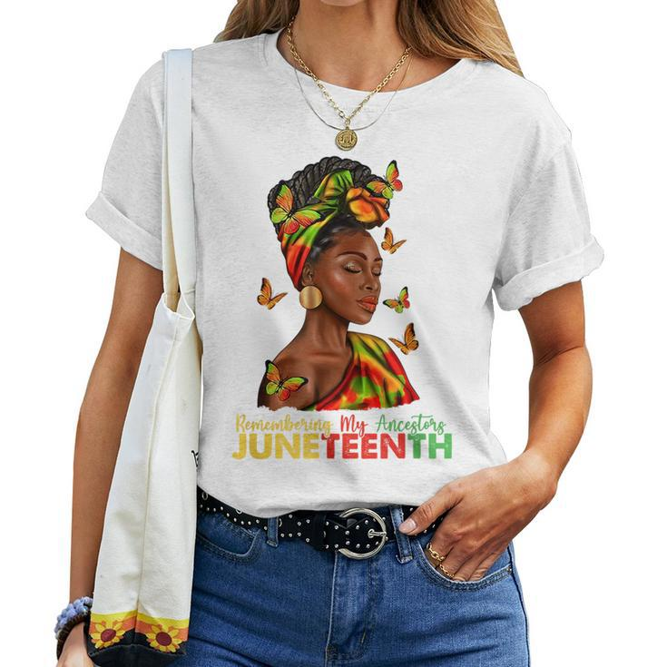 Remembering Ancestors Celebrate Junenth For Women Women T-shirt