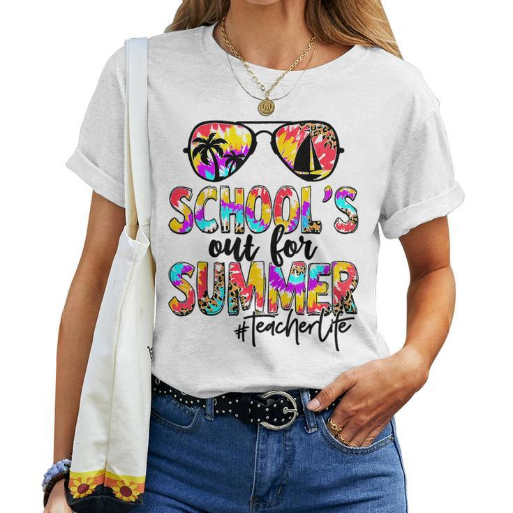 Retro Last Day Of School Schools Out For Summer Teacher Life Women T-shirt