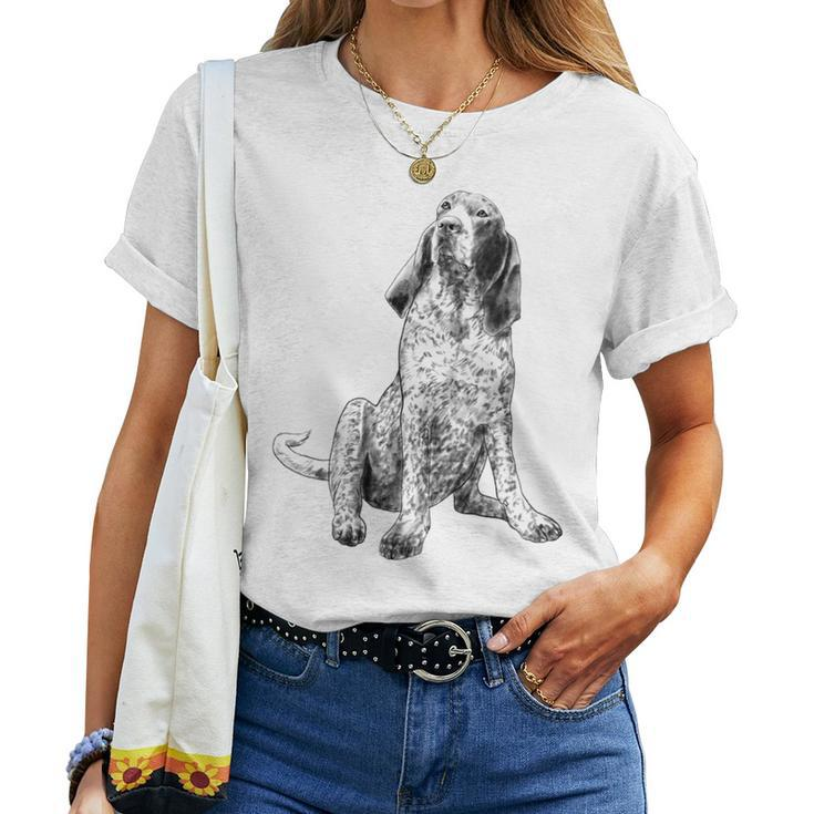 Sitting Dog American Gascon Hound Women T-shirt