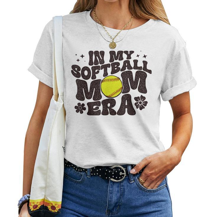 In My Softball Mom Era Softball Mama Retro Women T-shirt