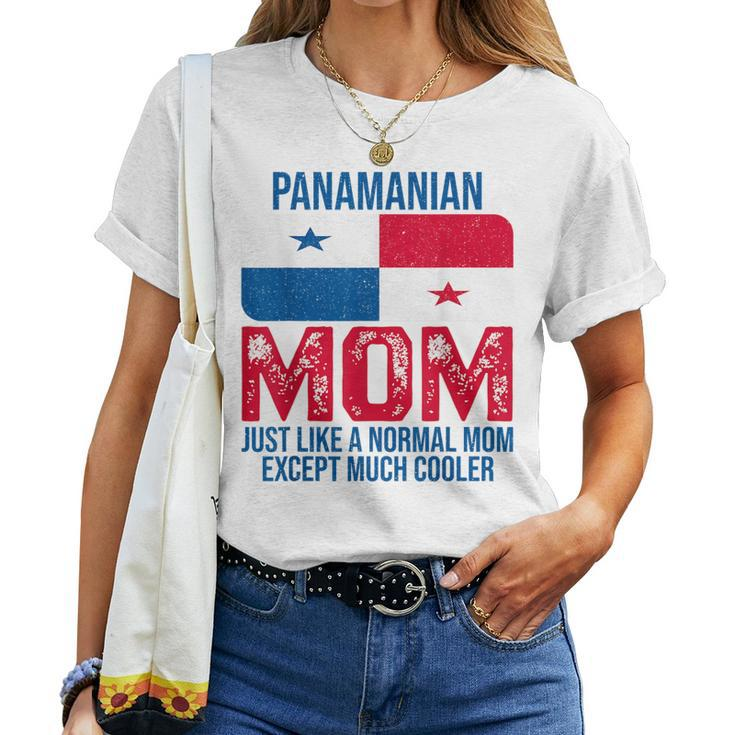 Vintage Panamanian Mom Panama Flag For Mother's Day Women T-shirt