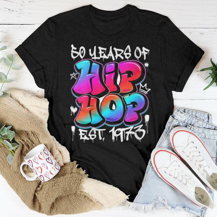 50 Years Old 50Th Anniversary Of Hip Hop Graffiti Hip Hop Women T-shirt Funny Gifts