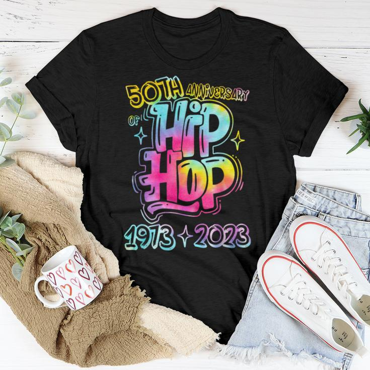 50 Years Old 50Th Anniversary Of Hip Hop Tie Dye Hip Hop Women T-shirt Unique Gifts