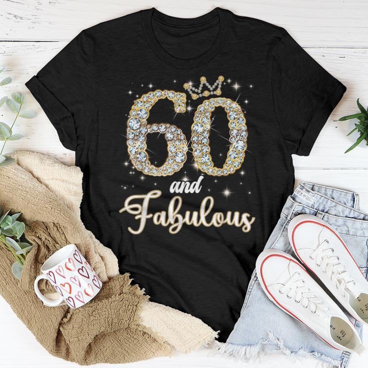 60 And Fabulous Happy Birthday To Me 60Th Birthday Women T-shirt Funny Gifts