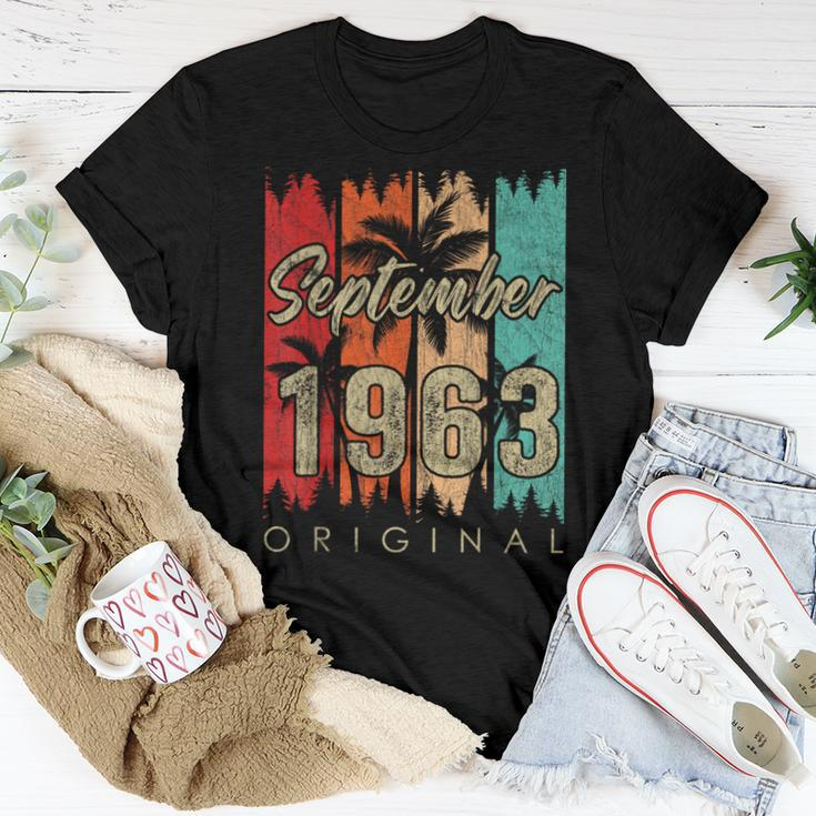 60 Year Old Made In September 1963 60Th Birthday Women T-shirt Unique Gifts