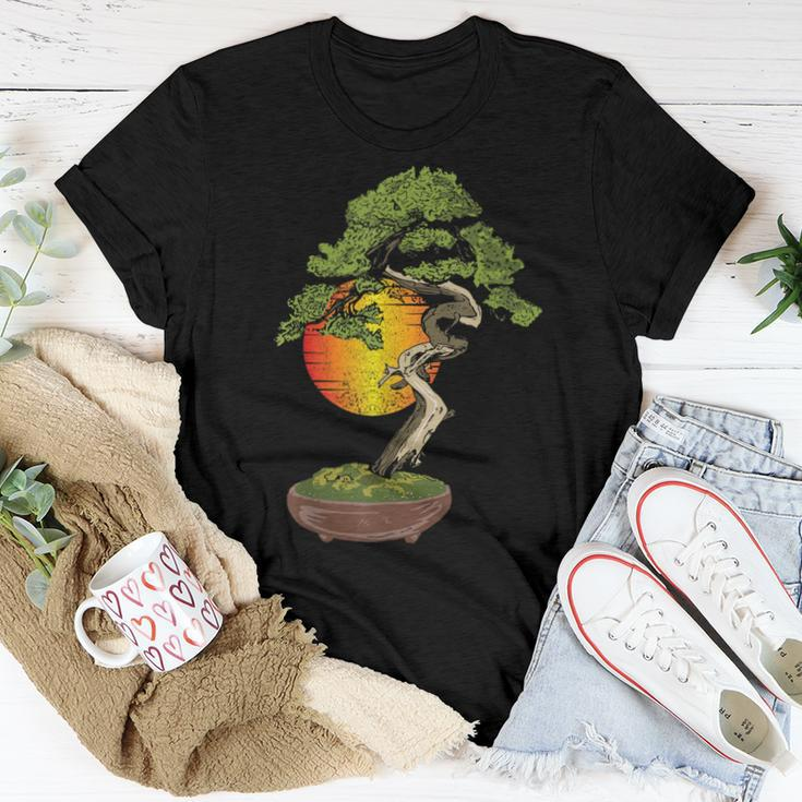 Aesthetic Retro Bonsai Tree Nature Lover Gardener Planting Women T-shirt Unique Gifts