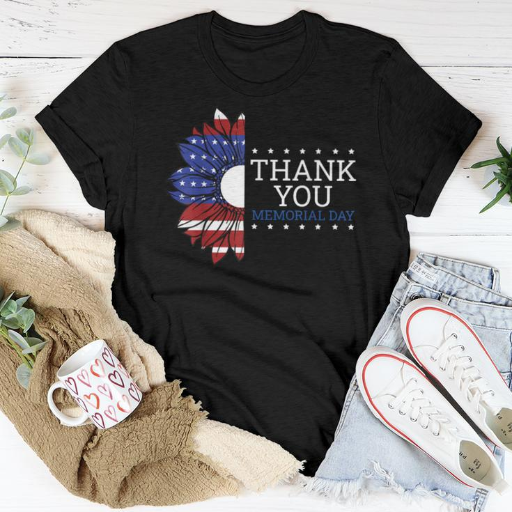 American Flag Memorial Day For Women Memorial Day Women T-shirt Unique Gifts