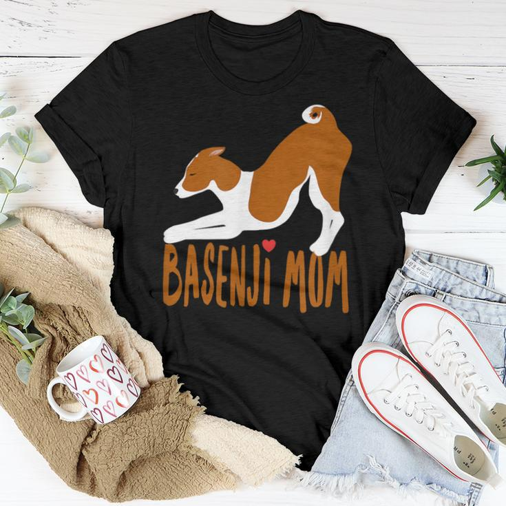 Basenji I Love My Mom -Cute And Fun For Dog People Women T-shirt Unique Gifts