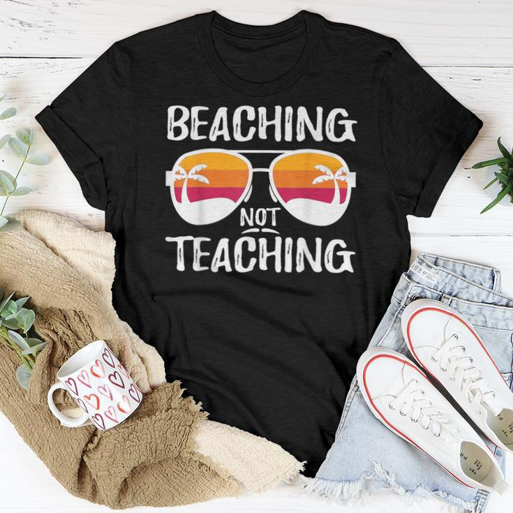 Beaching Not Teaching Teacher Beach Vacation Women T-shirt Unique Gifts