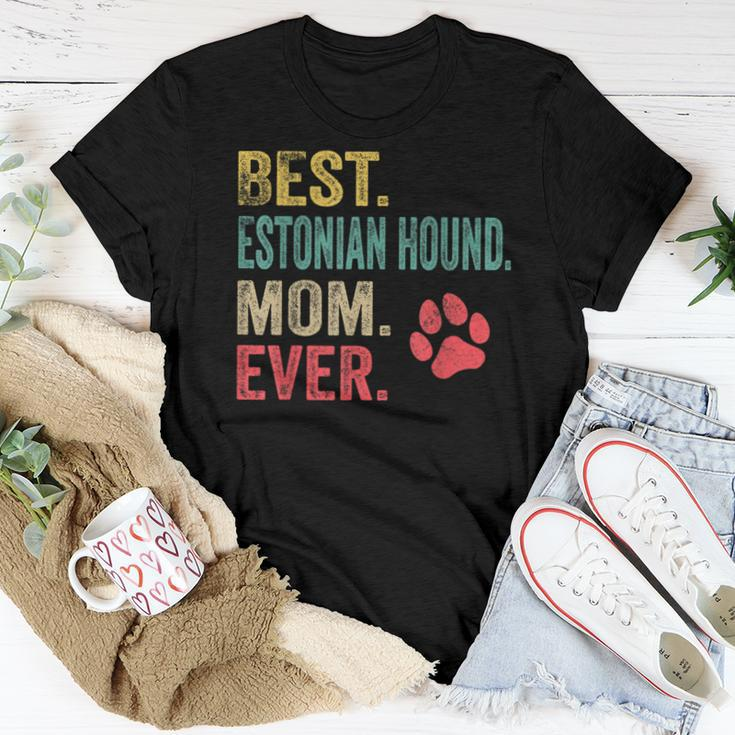 Best Estonian Hound Mom Ever Vintage Mother Dog Lover Women T-shirt Unique Gifts
