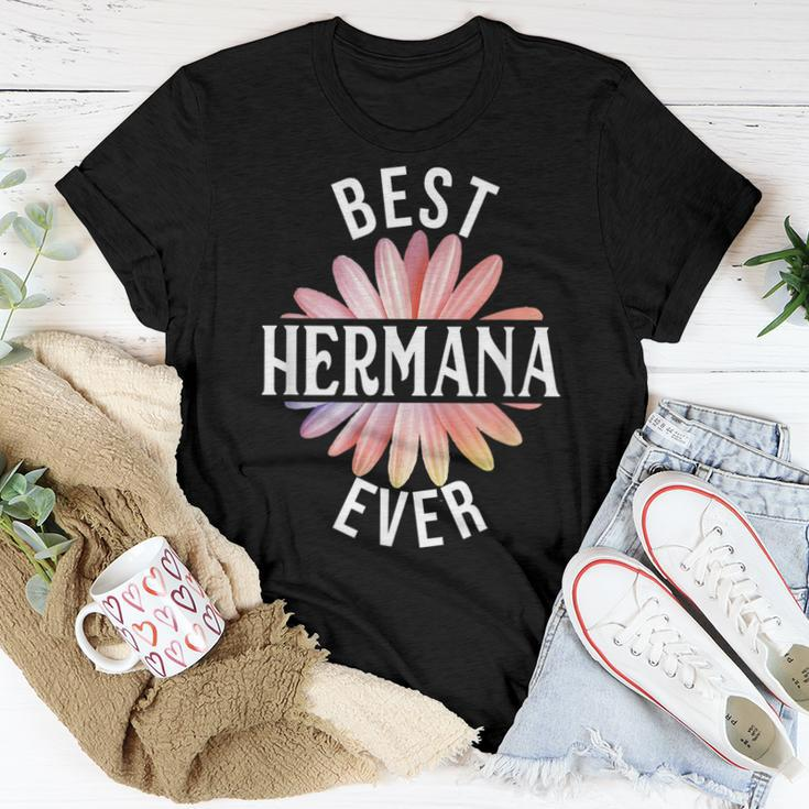 Best Hermana Ever Spanish Sister Daisy Flower Women T-shirt Unique Gifts