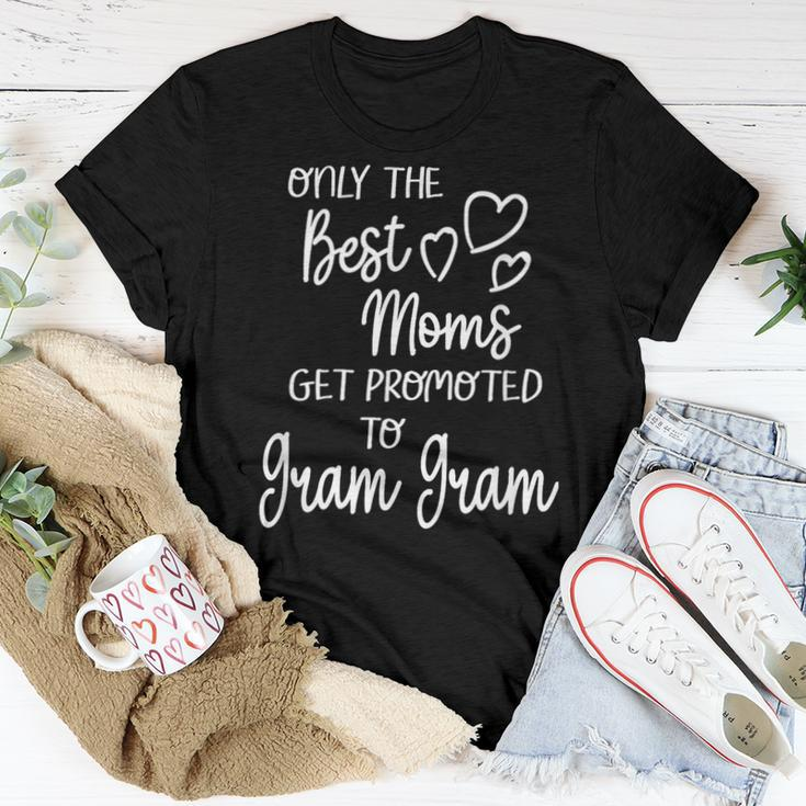 Best Moms Get Promoted To Gram Gram Special Grandma Women T-shirt Funny Gifts