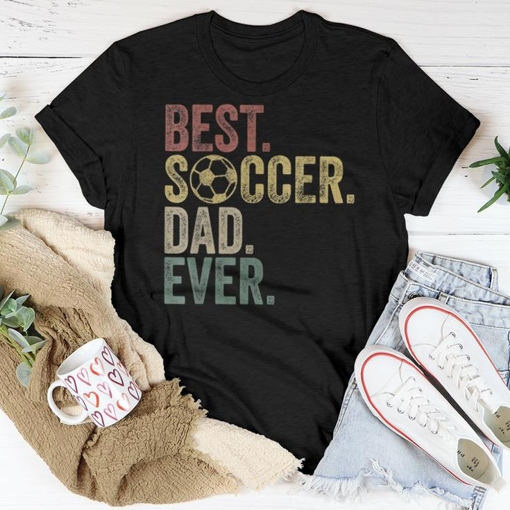 Best Soccer Dad Ever Daddy Fathers Day Vintage Womens Gift Women T-shirt Funny Gifts