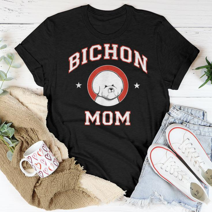 Bichon Frise Mom Dog Mother Women T-shirt Unique Gifts