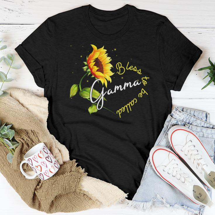 Blessed To Be Called Gamma Sunflower Lovers Grandma Women T-shirt Unique Gifts