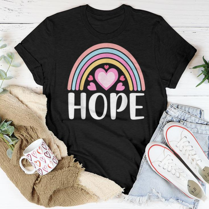 Boho Rainbow For Women Positive Sayings Devout Faith Faith Women T-shirt