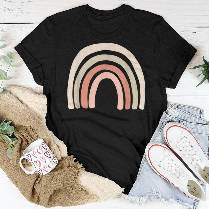 Boho Rainbow Scandinavian Minimalist Modern Simple Nature Gift For Women Women Crewneck Short T-shirt Personalized Gifts