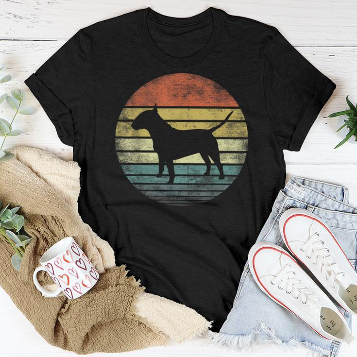 Bull Terrier Lover Owner Retro Sunset Dog Mom Dad Women T-shirt Unique Gifts