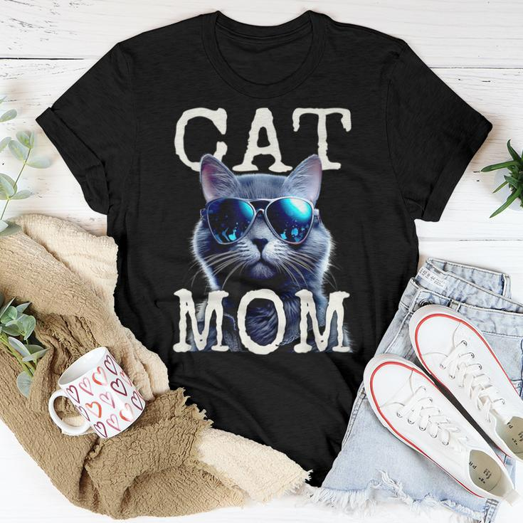 Cat Mom Mother House Cats Mommy Mum Cat For Mom Women T-shirt Unique Gifts