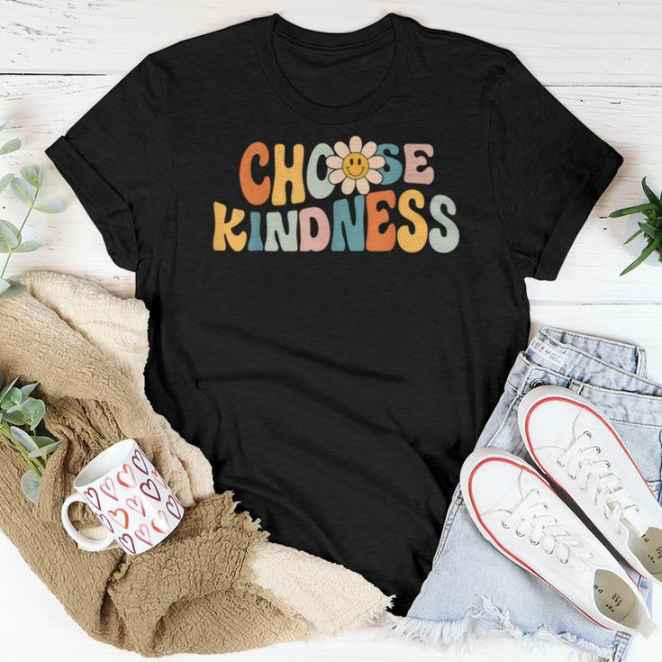 Choose Kindness Retro Groovy Daisy Be Kind Inspirational Women T-shirt Unique Gifts